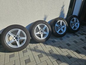 Originál Audi elektróny 5x112 R16 + letné pneu Michelin - 3