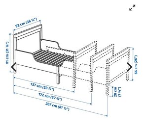 IKEA Sundvik rastúca posteľ - 3