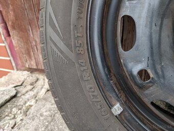 4 letné pneu Sebring 165/70 R14 na diskoch - 3