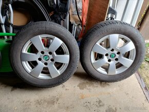 5x112 R15 original Skoda hlinikove disky - 3