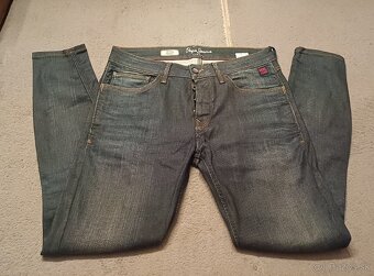 Pepe jeans šedé slim fit strečové - 3