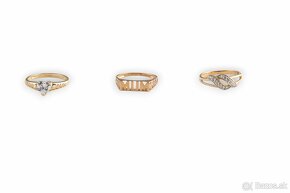 Zlaté dámske prstene šperky - 3