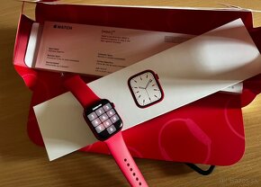 Predám apple watch 7 45mm S/M/L GPS Červené - 3