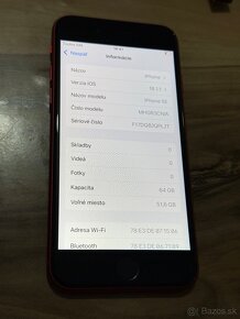 Predám Apple iPhone SE 2020 64GB RED male známky Používania - 3