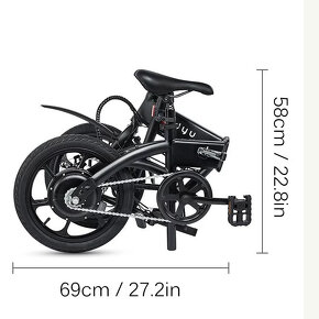 Úplne nový skladací elektrobike -netreba vodicak ani poistka - 3