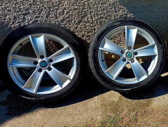 Hlinikove disky, R17, 5x112, Skoda,Kompletna letna sada - 3