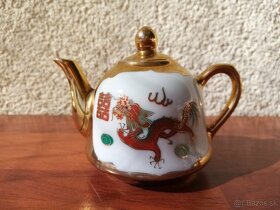 Čínska stará čajová súprava z keramiky - 3
