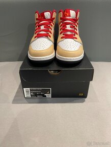 Jordan 1 Mid "Beige Red" (GS) - 3