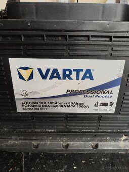 Predám trakčnú batériu VARTA Professional Starter 105Ah, 12V - 3