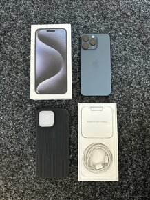 iPhone 15 Pro Max 256GB Blue Titanium KOMPLET + ZÁRUKA - 3