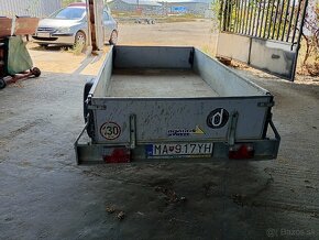 Predám brzdeny príves 1300kg - 3