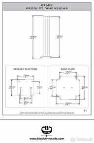 Predám stojany na reproduktory B TECH BT608 - 3