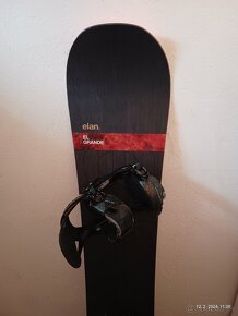 163 cm pansky snowboard Elan El grande + viazanie Salomon - 3