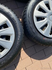 185/60R14 celoročné pneumatiky +plecháče - 3