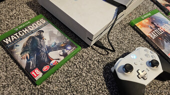 Xbox One S + joypad elite + externý disk + veľa hier - 3