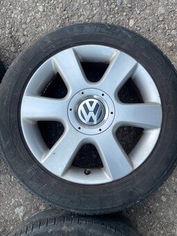 5x112 r16 elektróny Volkswagen + letné 205/55 r16 Michelin - 3