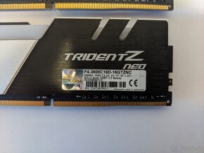 G.SKILL TridentZ Neo RGB DDR4 16GB KIT (2x8) 3600MHz CL16 - 3