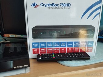 Predám AB Cryptobox 750 HD+záruka 20 mesiacov,Doklad - 3