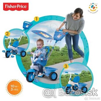 Trojkolka Fisher-Price s vodiacou rúčkou. - 3