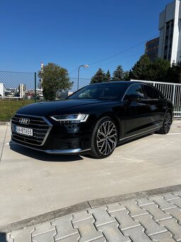 Audi A8 Long  , NAFTA + HEV 210 kW r.v .4/2021 , čierna met. - 3