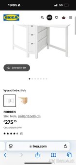 Ikea norden biela farba - 3