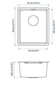 IKEA Drez VRESJON - nerezový drez, nový, minimalistický - 3