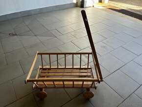 Drevený vozík - rebriňák prírodný - 3