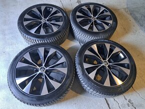 Predam Original elektrony Skoda 5x112 R18 a zimne pneu - 3