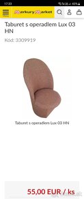 Taburetka s operadlom Lux 03 HN - 3