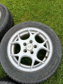 Alu disky 5x100 R14/Zimné pneumatiky Matador 185/60 R14 - 3