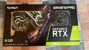 Predám GeForce RTX 3070 - 3