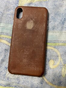 Originál Apple Leather Case iPhone Xs Max - 3