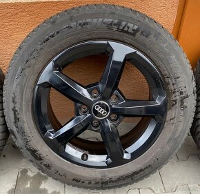 5x112 R16 6J ET43 originál Audi + 205/60 R16 Michelin zimné - 3