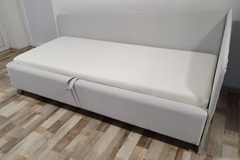 sivo - biela valenda s 2 celami, 90x200x45 cm - 3