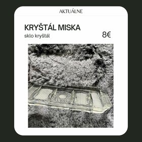 Miska kryštál sklo - 3