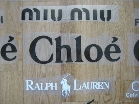 Nažehlovačky Chanel Fendi Chloe Armani Gucci Ralph Lauren - 3