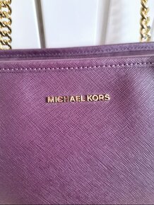 MICHAEL KORS SHOPPER AUBERGINE KABELKA - 3