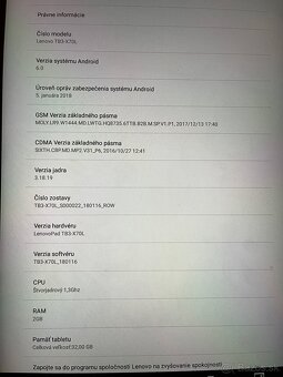 Tablet LENOVO TAB3 - 3