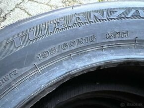 REZERVOVANÉ 195/60 R16 letné Bridgestone (nové) - 3