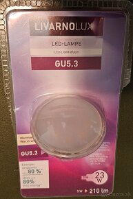 4ks LED žiarovky LIVARNOLUX GU5.3 - Teplá biela, 12V, 3W - 3