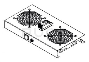 Ventilačná jednotka EvoLine 19" pre nástenné rozvádzače - 3