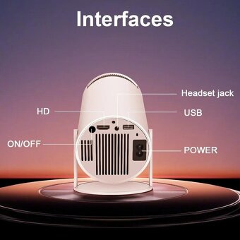 Digitálny projektor 4K Android 11 Wi-Fi bluetooth 260 ANSI s - 3