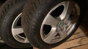 5x100 r14 originál škoda pneu zimné 185/60 r14 - 3