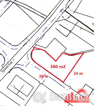 ZNÍŽENÁ CENA -Na predaj stavebný pozemok 380 m2, Trenčianske - 3