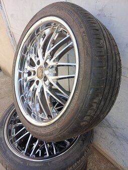 Predám Chromové Kóla 5x112 R19 Voltec Barracuda - 3