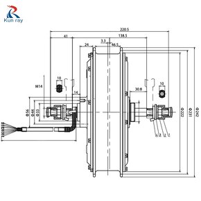 Prestavbová sada na elektro (koleso) motorku 3000w (3kw) - 3