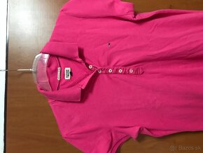 TOMMY HILFIGER originál fuksia damske polotricko L - 3