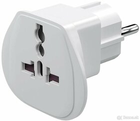 Goobay UK->EU Power Adapter biely - 3