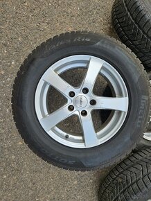 zimní Alu kola Audi Volkswagen dezent 5x112 7jx16 et38 pneu - 3