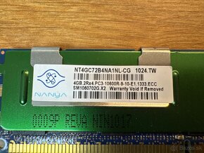 RAM 4GB 2Rx4 PC3 10600R - 3